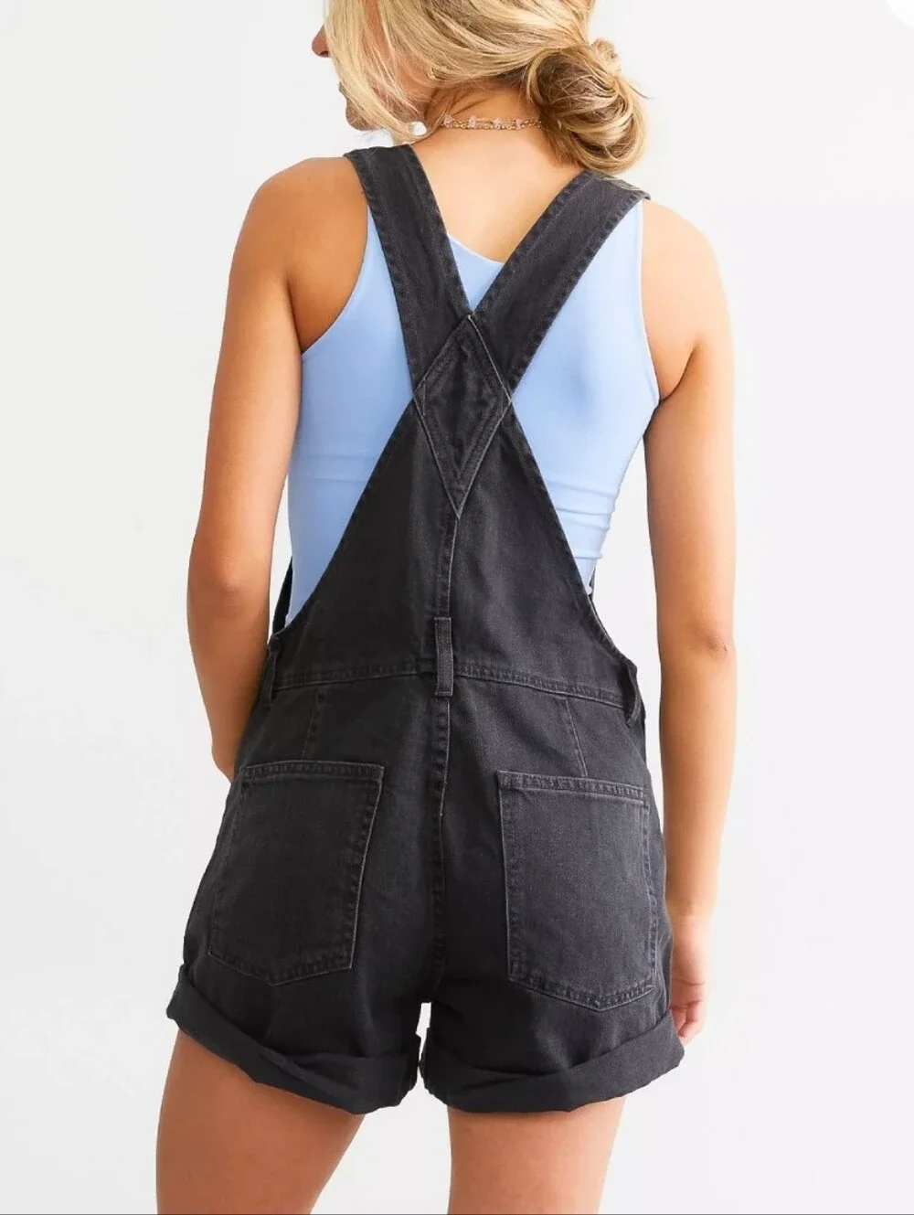 We The Free Ziggy Denim Shortall in Black - Small - Picture 5 of 9